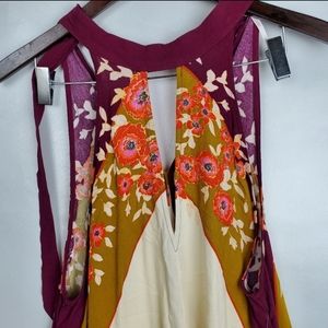 Free People  Halter Neckline Tunic Purple NWT Top